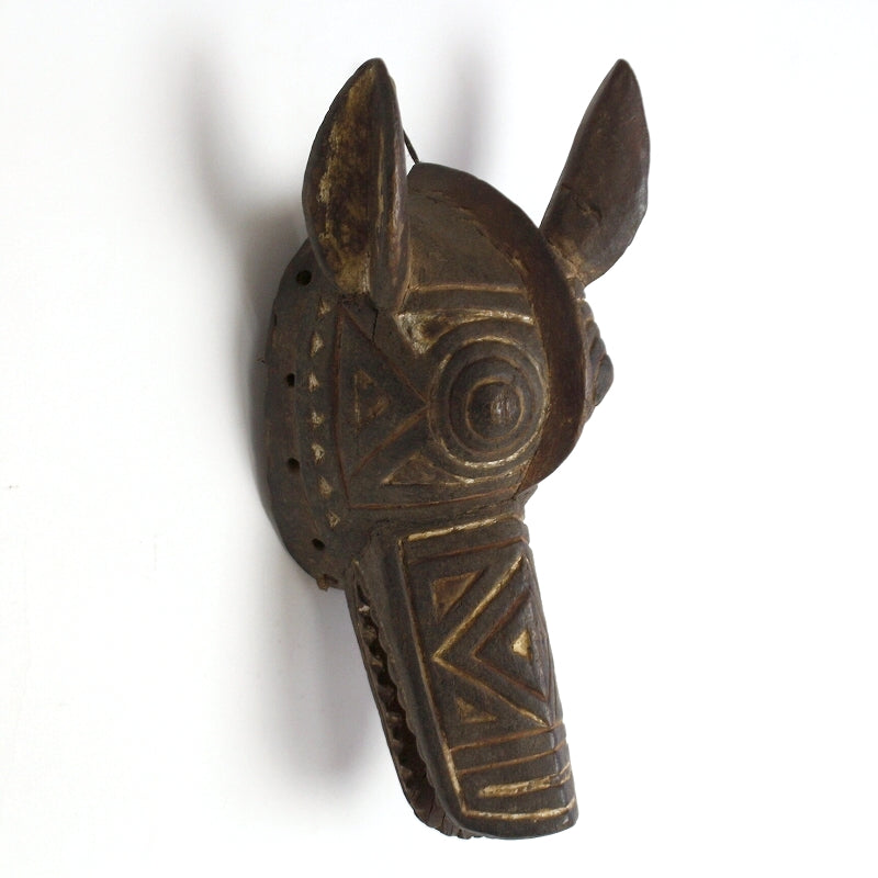 希少 アフリカ カメルーン 額入り陶器製マスク 18個セット アフリカ 額