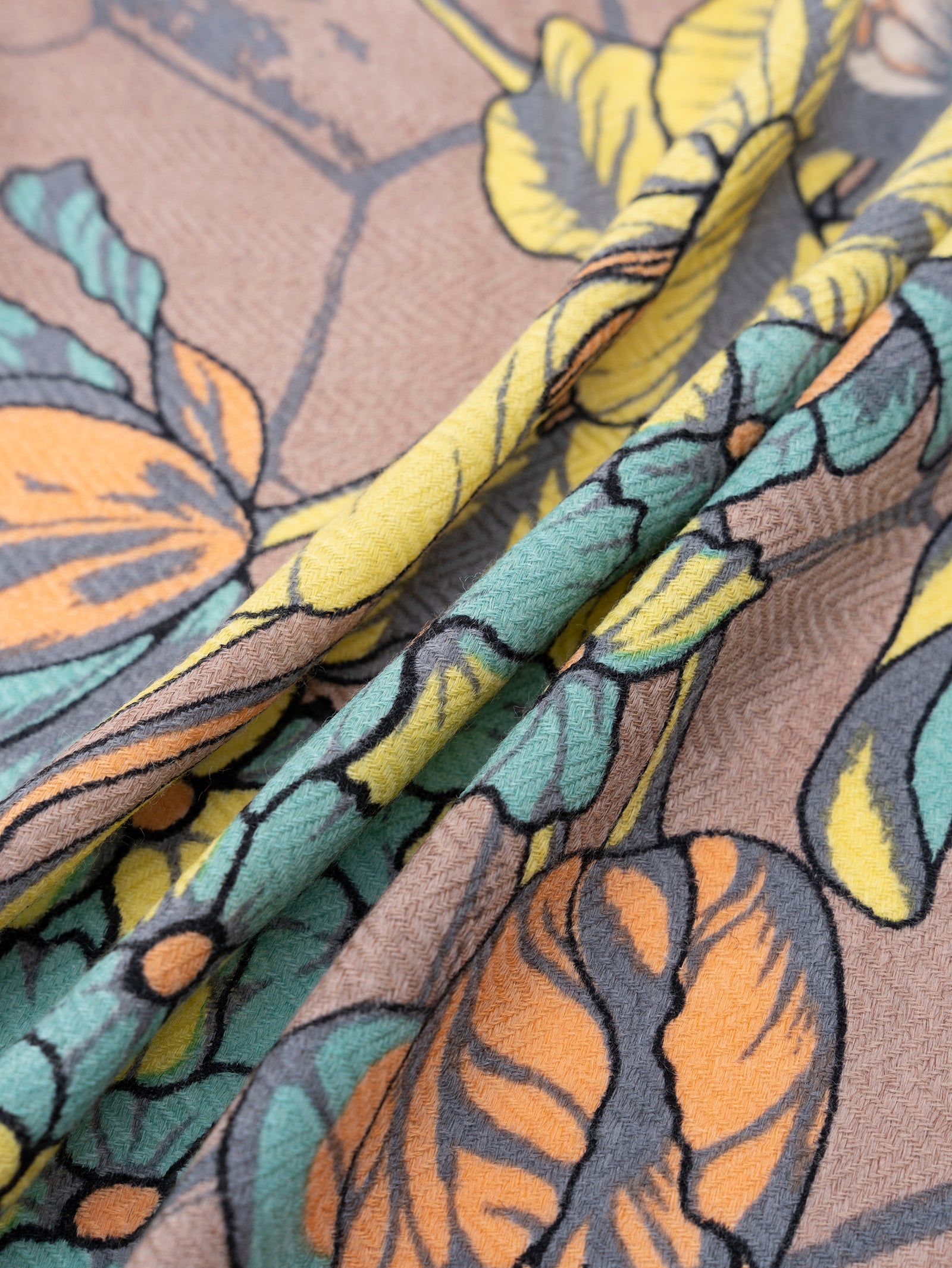 ウールシルクストールヘリンボーン織120＞フラワーベース – manipuri