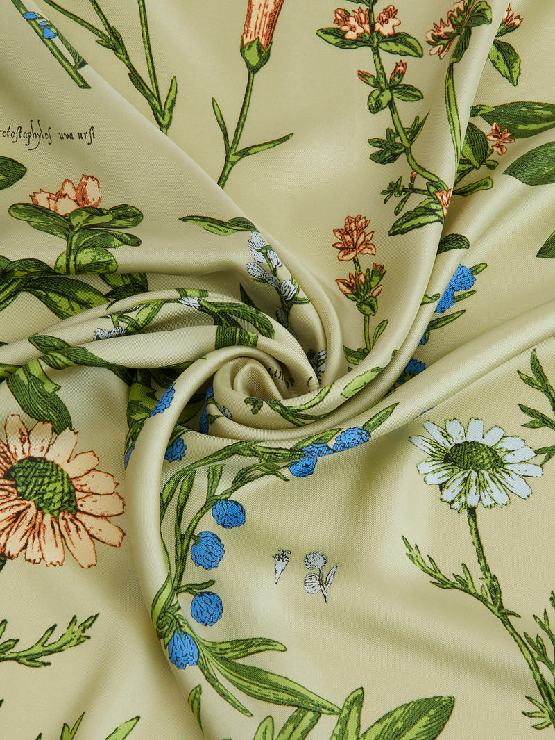 シルクスカーフ88＞ アンティークフラワー – manipuri