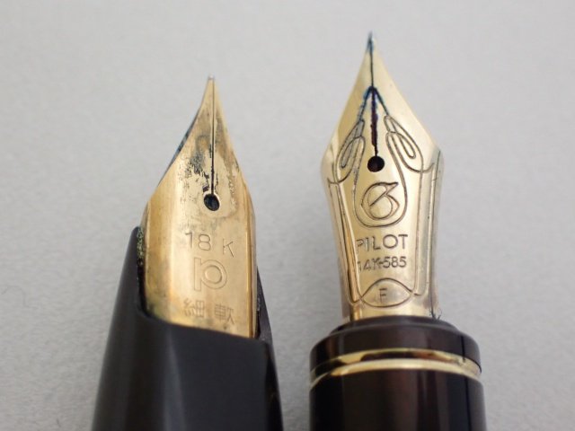 万年筆 PILOT 18K PLATINUM 細軟 + CUSTOM 74 14K-585 + DELUXE + 不明