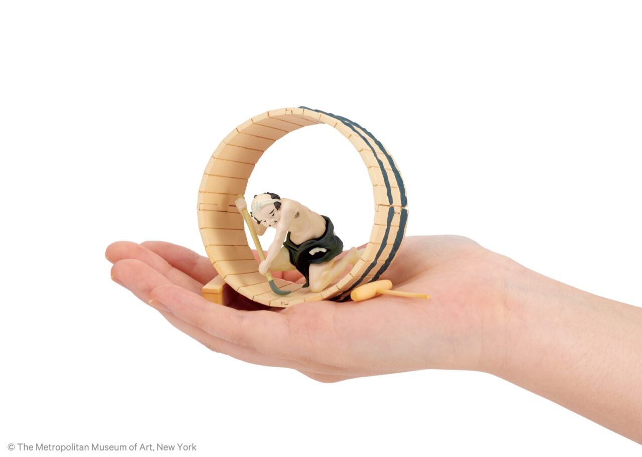 葛飾北斎の名作『冨嶽三十六景 尾州不二見原』のあの職人さんが遂に