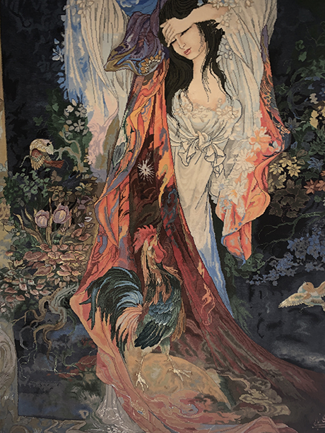 ナ*ル様 ペルシャ絨毯絵画