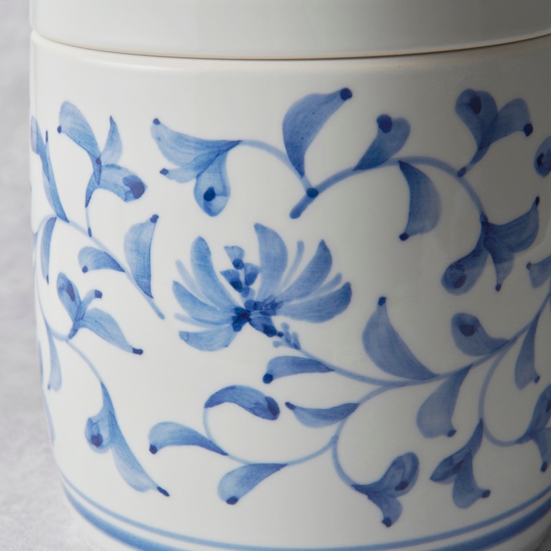 砥部焼 南光窯】唐草文 骨壷 | タイプ別,その他 | 砥部焼通販【とべ