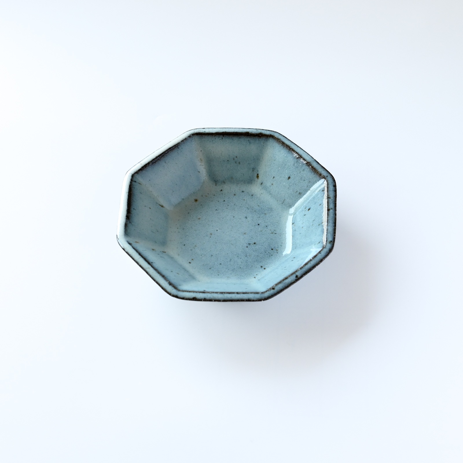 鉢□味わいのある古い角皿 谷辰 ススキの絵 四角鉢 平鉢 水盤 土物