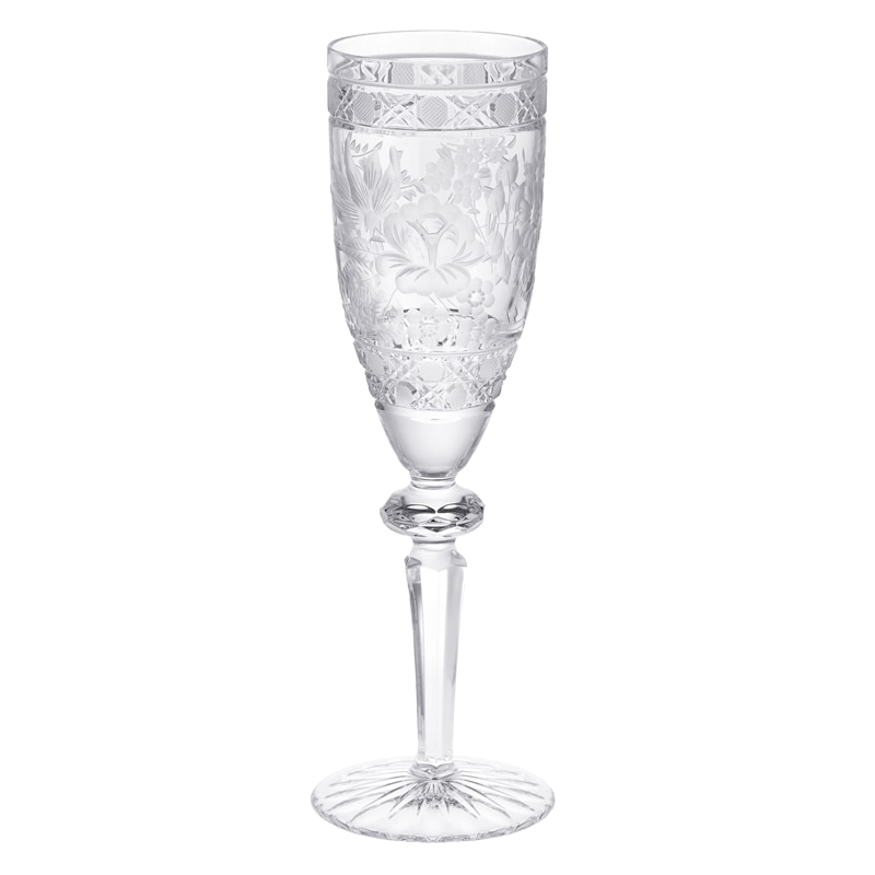 マイセンクリスタル マイセンフラワー シャンパングラス MFW/07/CT