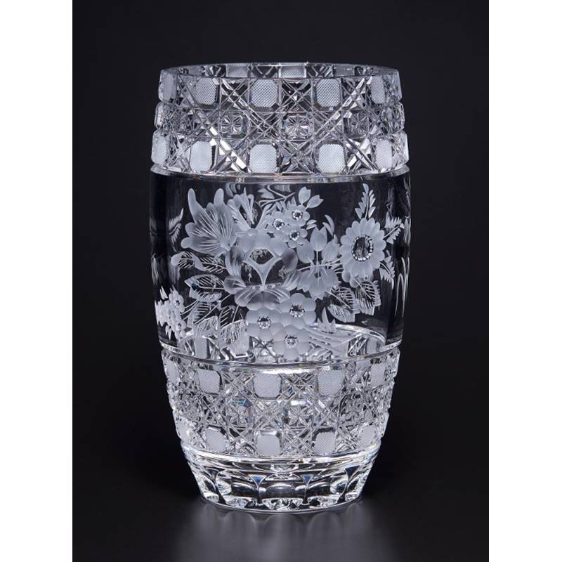 超希少品 】70's STIVER ITALY 大型 花瓶 クリスタル 緑 超希少品