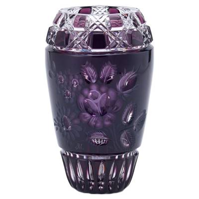 マイセンクリスタル マイセンフラワー 色被せ花瓶 リラ MFW/1196/16L