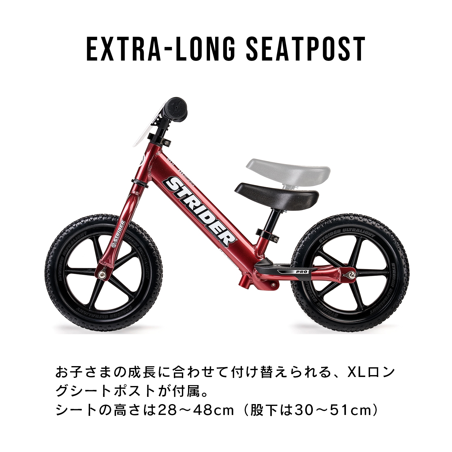 ストライダー プロ モデル STRIDER Pro 12インチ 本体 シルバー アルミ