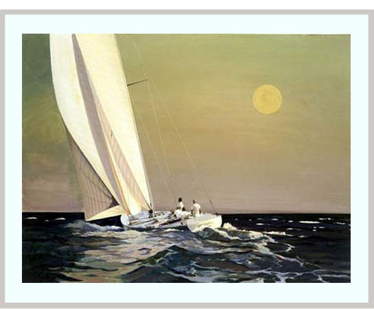 マリタイム・レブはヨットのクリスタルトロフィー、モデルシップ