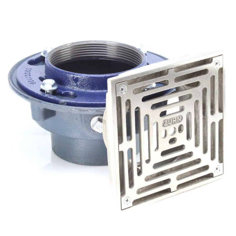 Zurn ZXN-415-8Y Heavy-Duty Floor Drain w 8