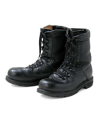 ドイツ BW(連邦軍) 現用 黒革コンバットブーツ/実物・極上