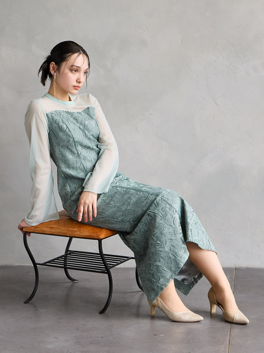 WEB限定】オーナメントレースIラインドレス(S ブラック): AIMER | エメ