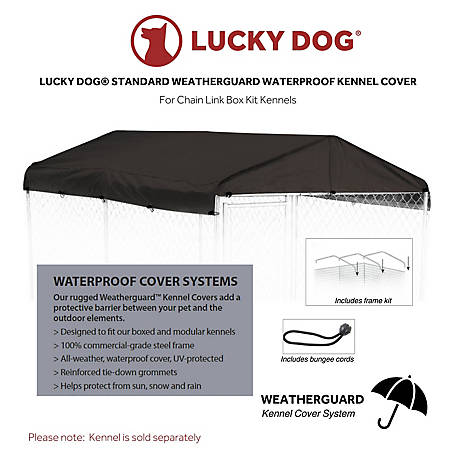 Lucky Dog Winter Screen Kennel Kit Side Cloth, 57 in. x 34 ft. at