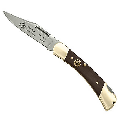 Puma SGB Whitetail Jacaranda Wood Folding Pocket Knife, 6169610W