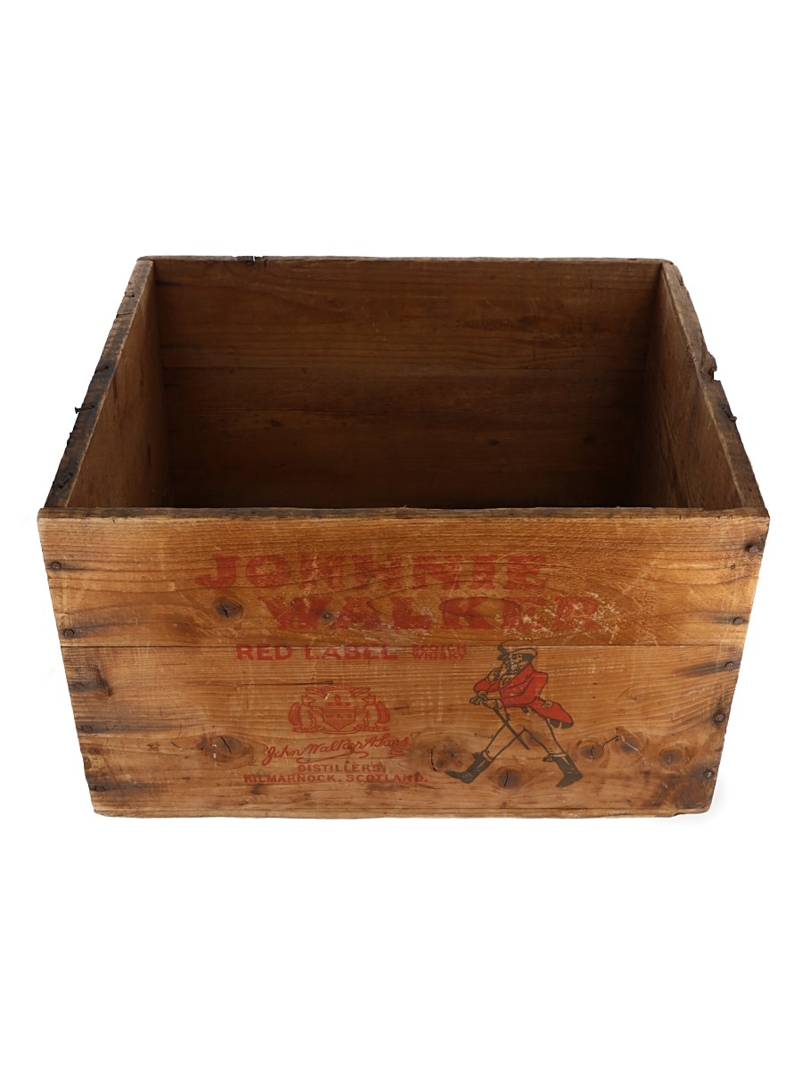 Johnnie Walker Red Label Wooden Box - Lot 122035 - Buy/Sell