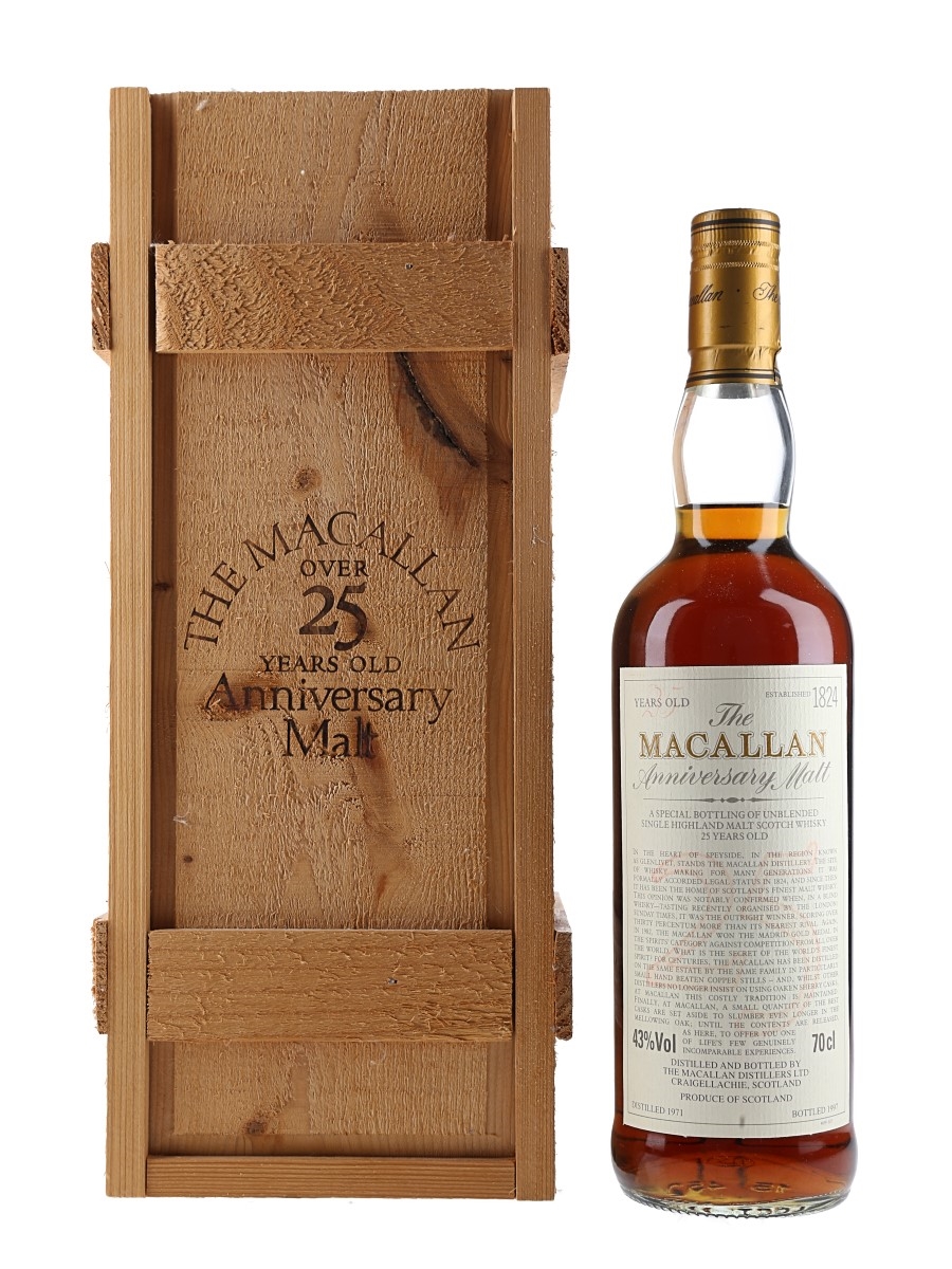 Macallan 1971 25 Year Old Anniversary Malt - Lot 149735 - Buy/Sell