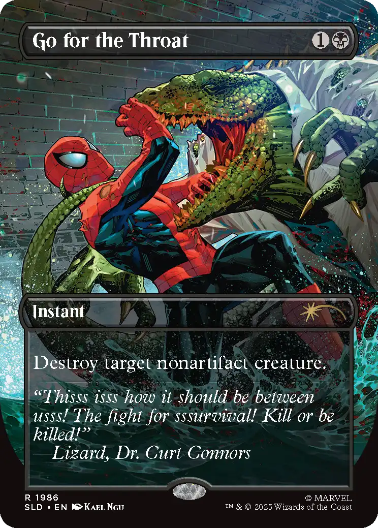mtg SecretLair スパイダーマン ManaSymbiote foil MTG Secret Lair x