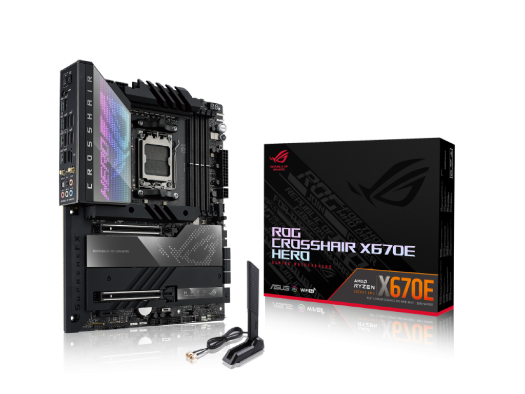 ASUS ROG CROSSHAIR X670E HERO AMD 600シリーズ Socket AM5対応 AMD
