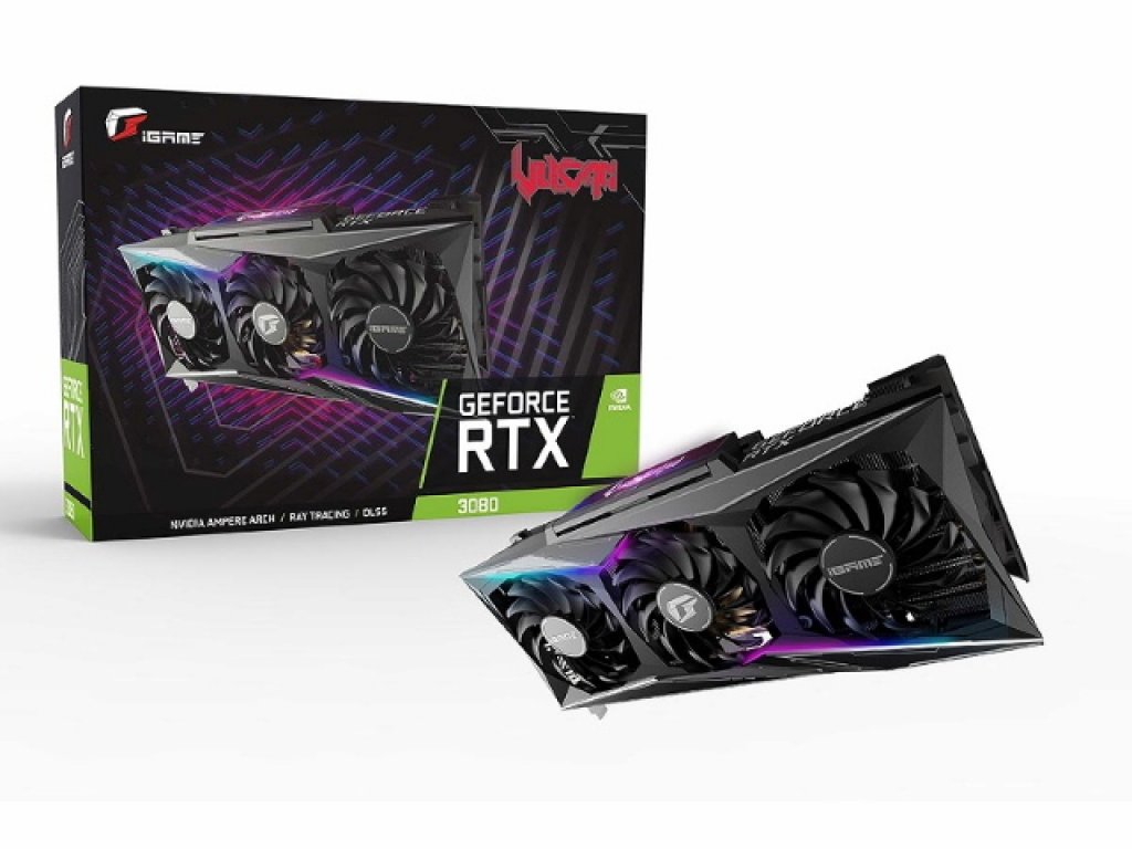 COLORFUL、システム情報や画像を表示するモニターつきGeForce RTX 3080