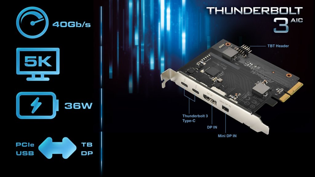 Thunderbolt 3拡張PCI-Eカード「ASRock Thunderbolt 3 AIC」 | Ark