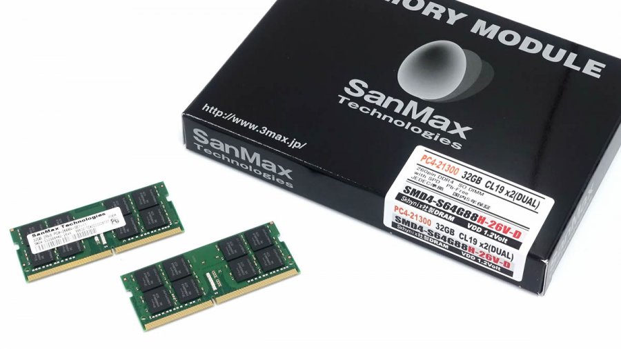 SanMax DDR4-3200 32GB ×2枚セット（計64GB) SanMax DDR4-3200 32GB ×2