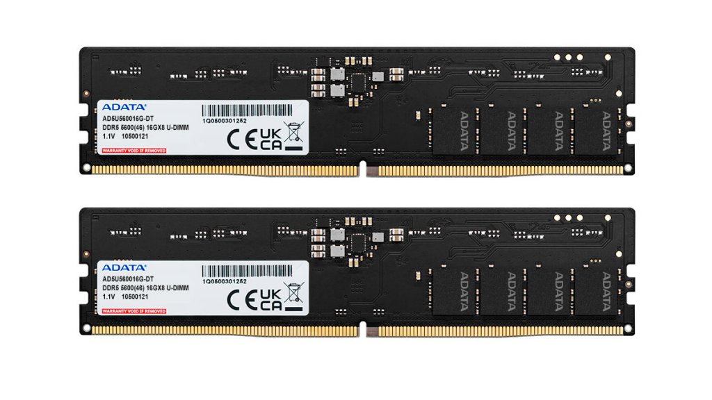 ADATAから定格1.1Volt SPD動作選別のDDR5 5600MHzデスクトップ用