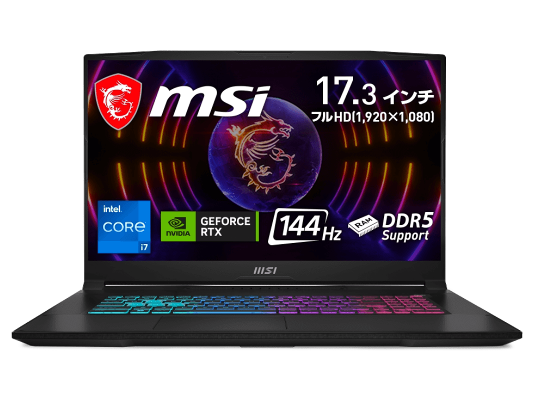 MSI MSI ゲーミングノート 【販売終了】Katana 17 B12V 【販売終了