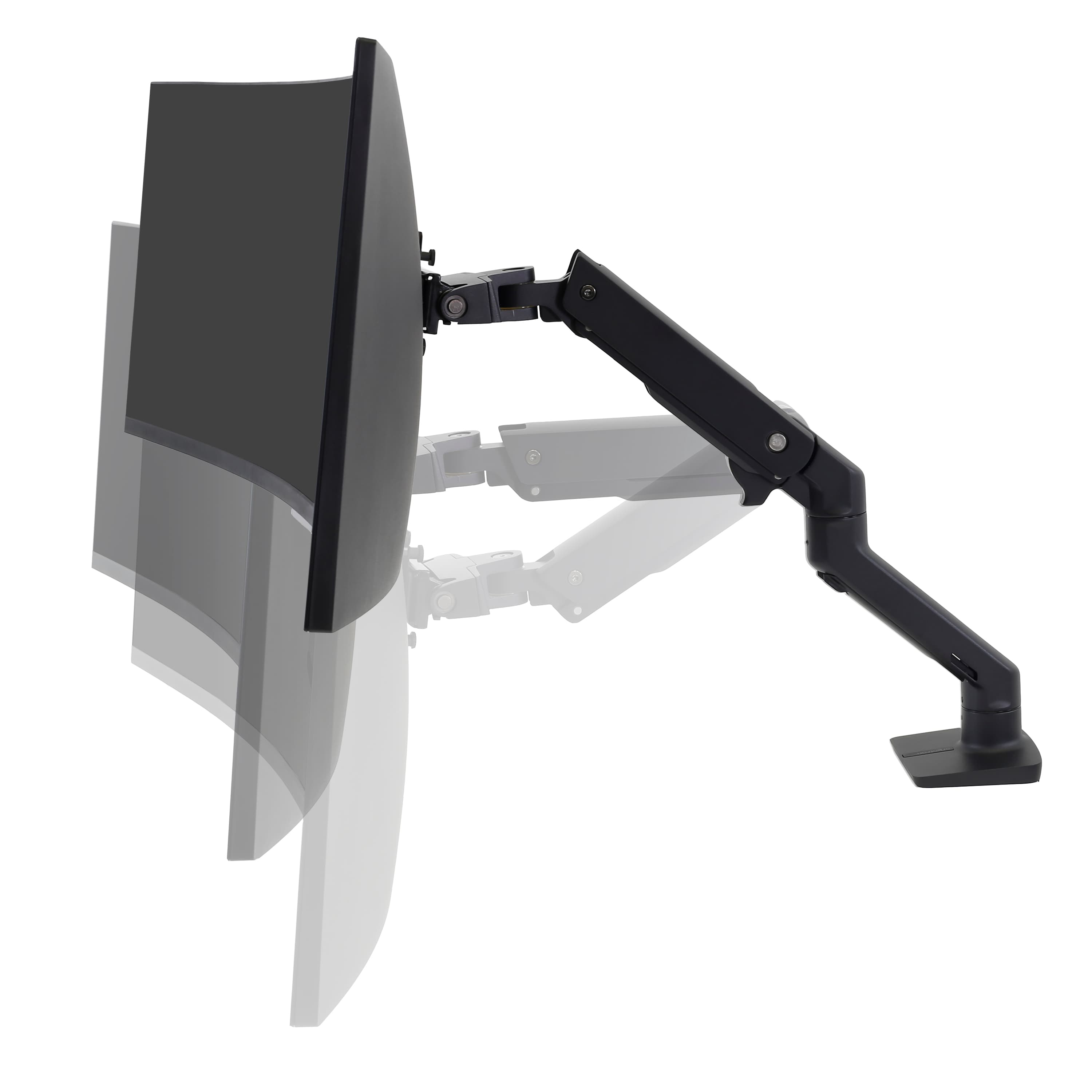 Heavy Duty Monitor Arm | Ergotron HX Desk Mounted Monitor Stand