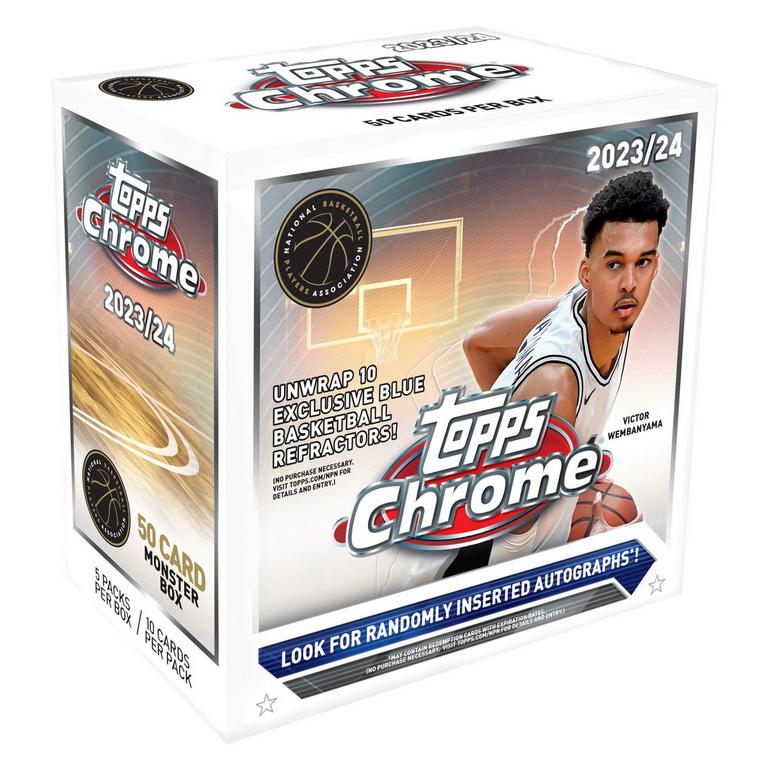 2023-2024 Topps Chrome NBA Basketball Monster Box | GameStop