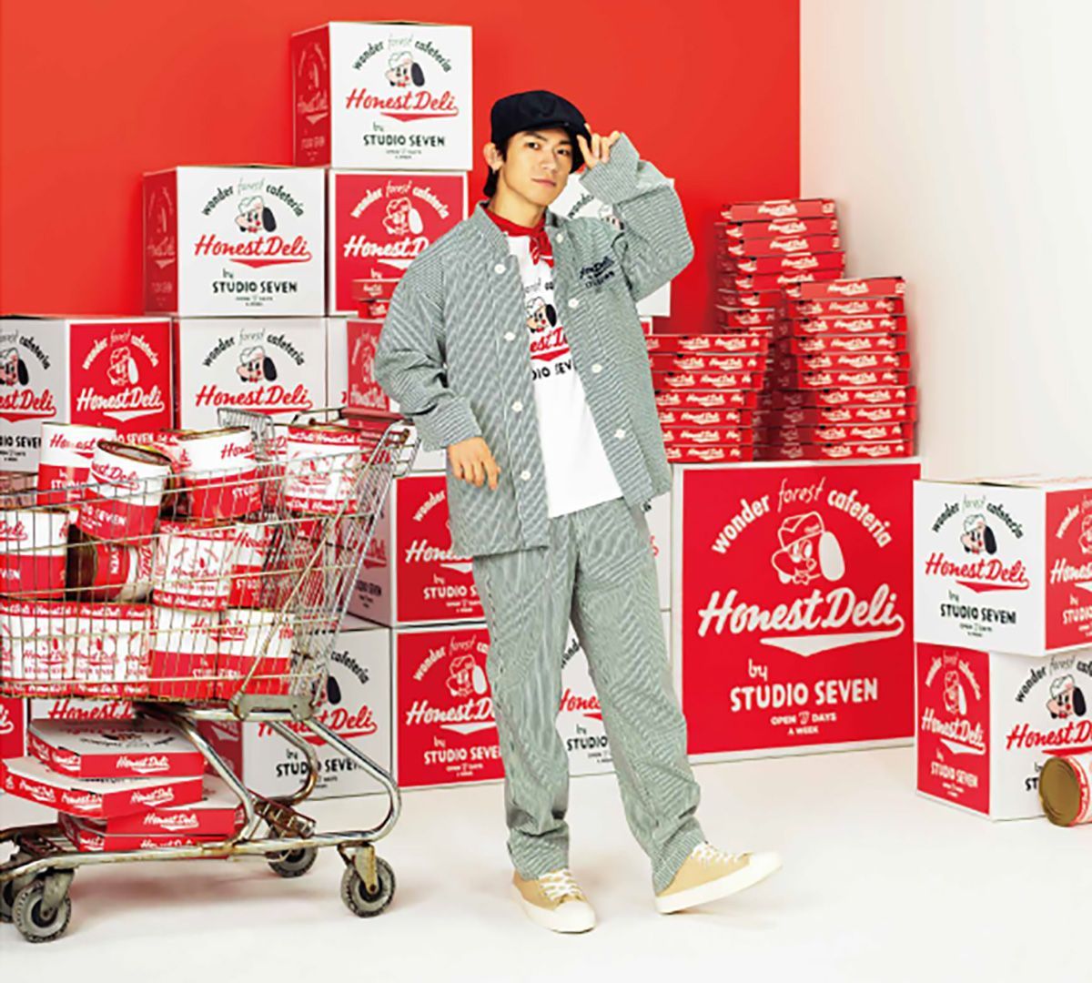 三代目 NAOTO スタジオセブン Studio Seven コラボキャップ 白 STUDIO