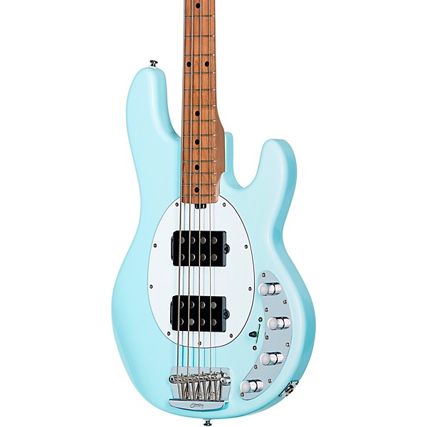 Sterling by Music Man StingRay RAY34 HH Bass Guitar - Daphne Blue