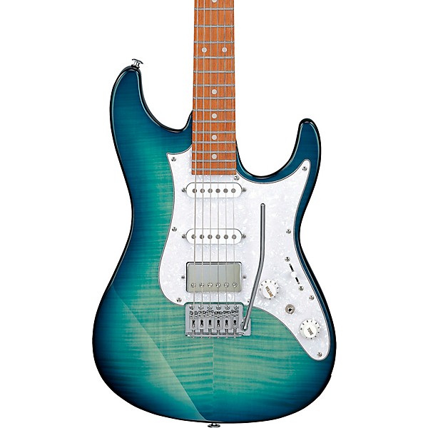 Ibanez AZ22S1F Standard Electric Guitar - Transparent Turquoise