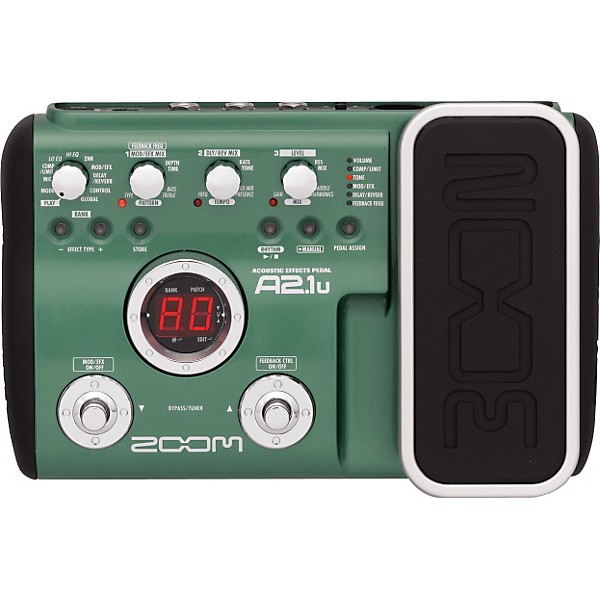 Zoom A2.1u Acoustic Guitar Multi-Effects Pedal/USB Interface