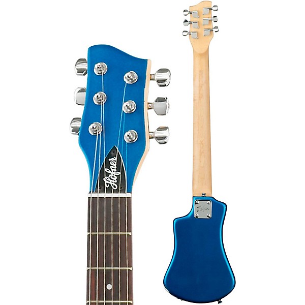 Hofner Shorty Electric Travel Guitar Blue | Guitar Center