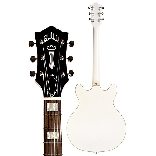 ギター Guild STARFIRE V White Guild Starfire V Semi-Hollowbody