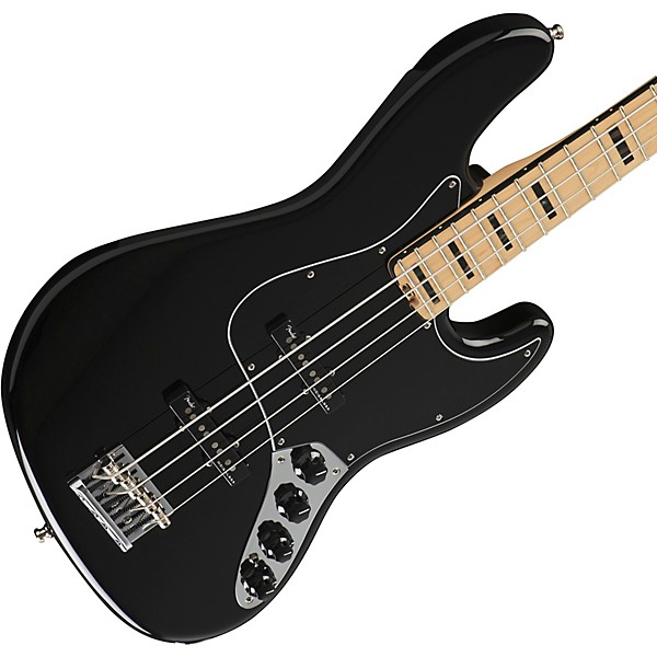 Clearance Fender American Elite Jazz Bass Maple Fingerboard Black