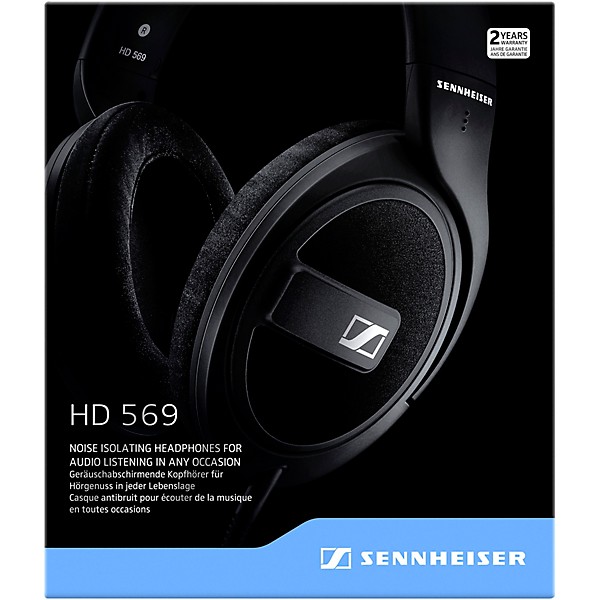 Open Box Sennheiser HD 569 Closed-Back Around-Ear Headphones with