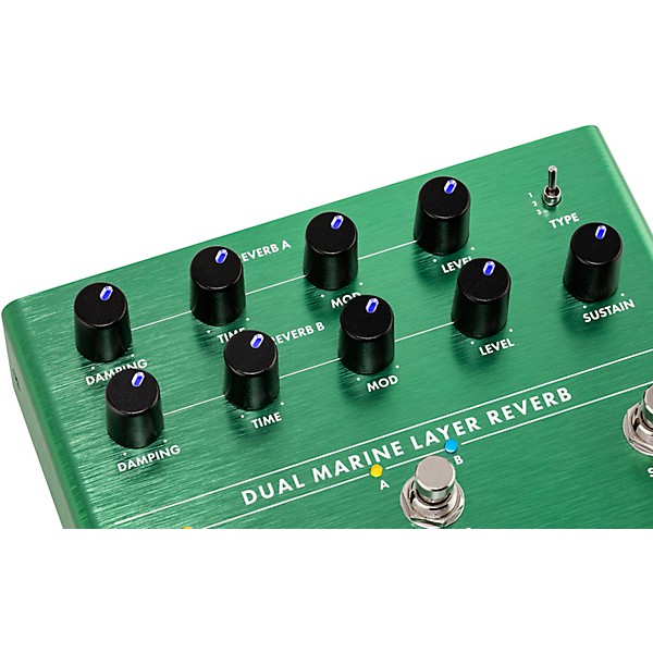 Fender Dual Marine Layer Reverb Effects Pedal Green | Guitar Center