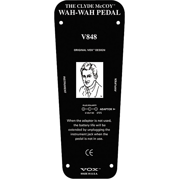 VOX THE CLYDE McCOY V848 ワウペダル VOX V848 Clyde McCoy Wah Pedal