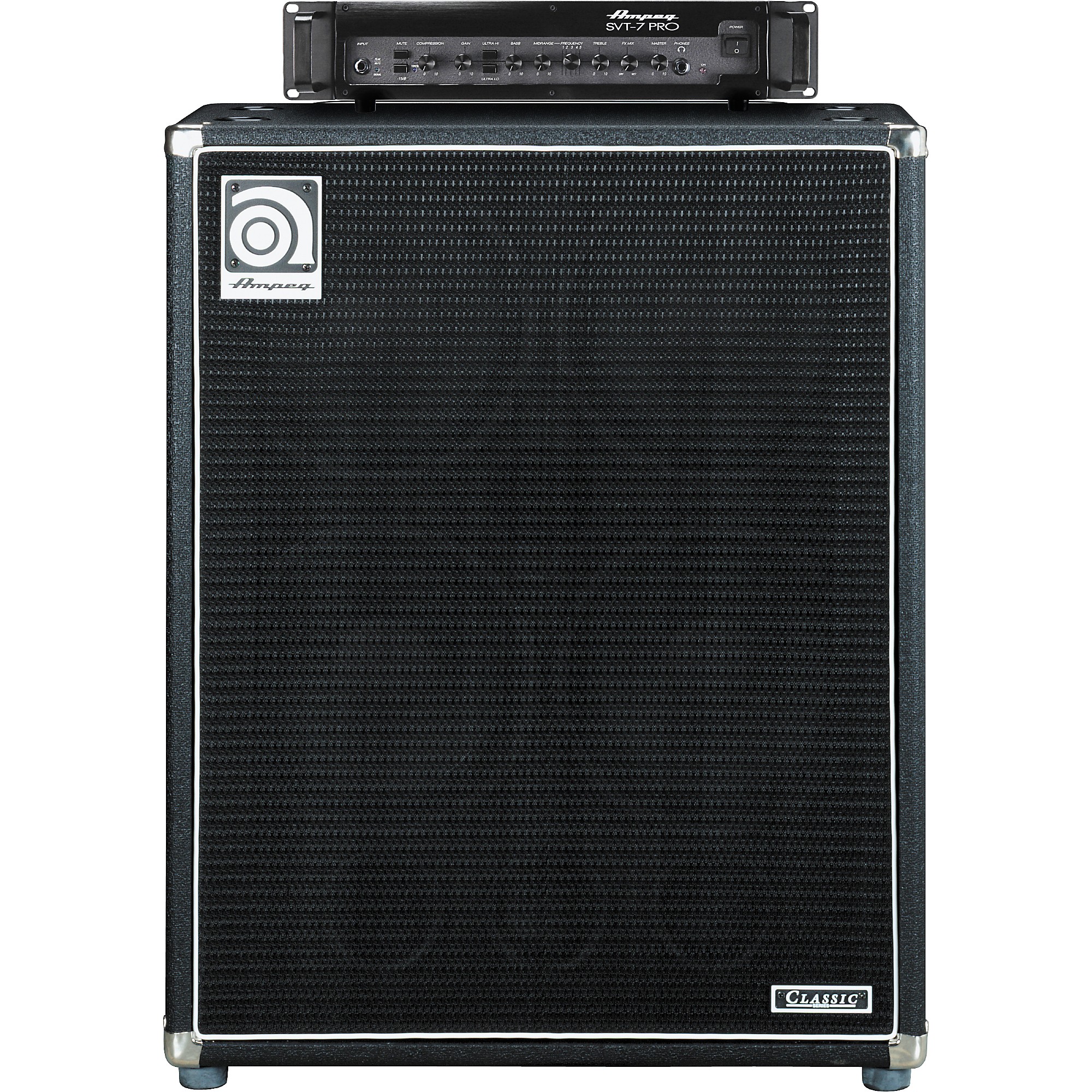 Ampeg SVT-7PRO Head and SVT-410HLF Cabinet Bass Stack | Guitar Center