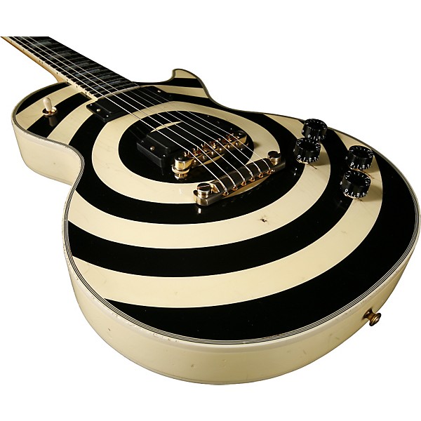 Platinum Gibson Custom Limited Run Zakk Wylde Bullseye Aged Les