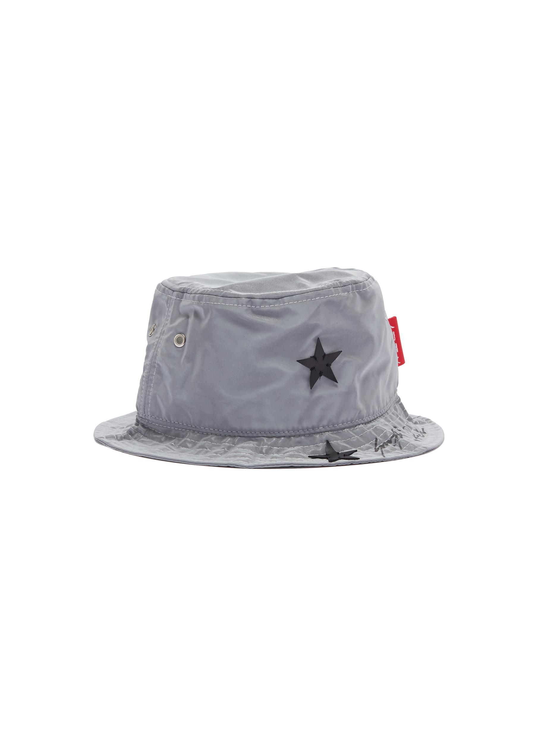 SMFK | x R!CH 'Gemini' star appliqué reflective bucket hat | Women