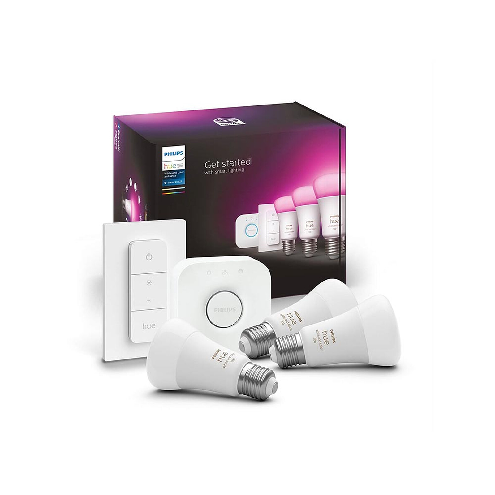 Philips Hue White and Color Ambiance Starter Kit E27 A60 8 W