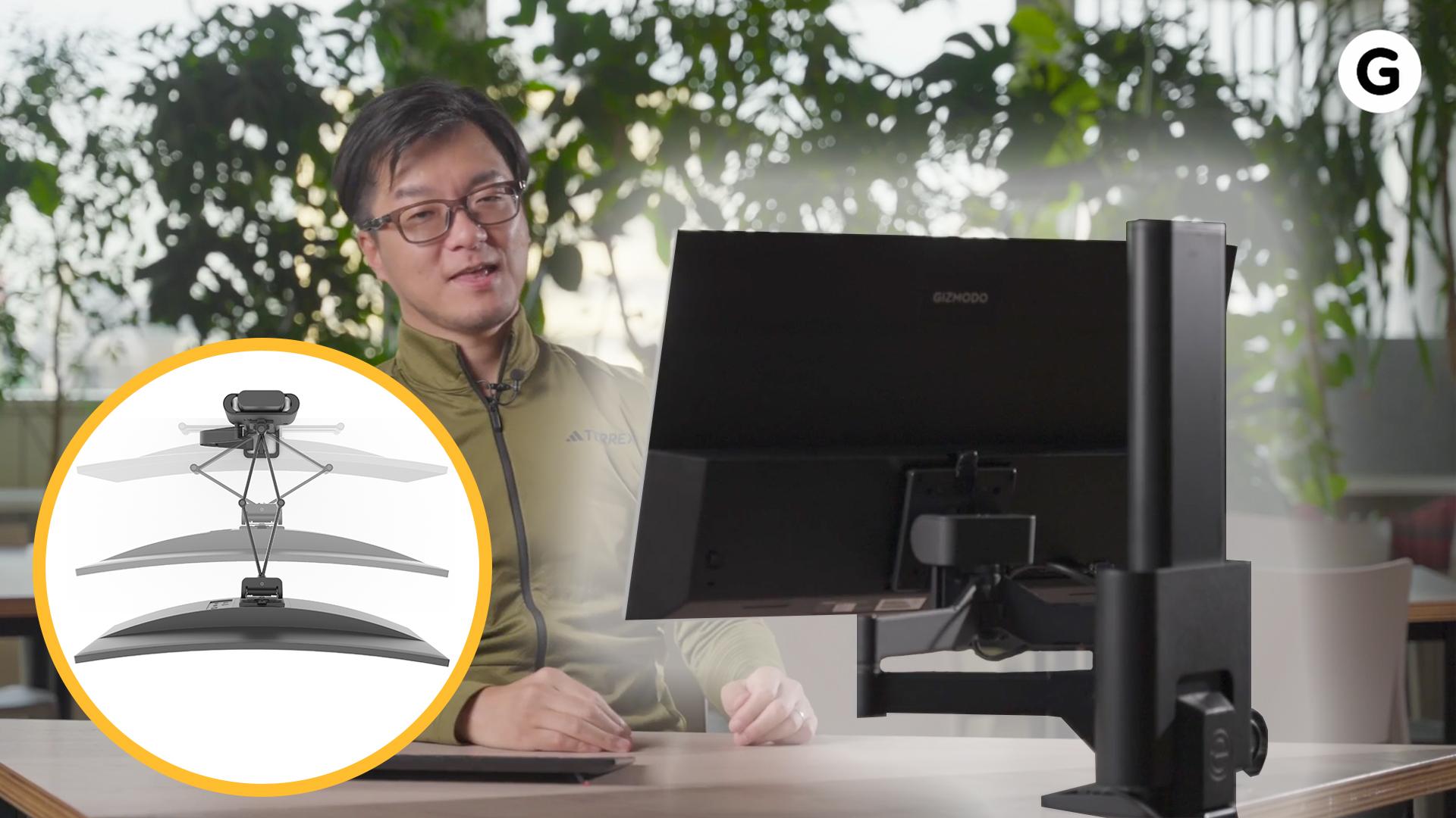 エルゴトロン TRACE トレース モニターマウント ブラック VESA 高さ