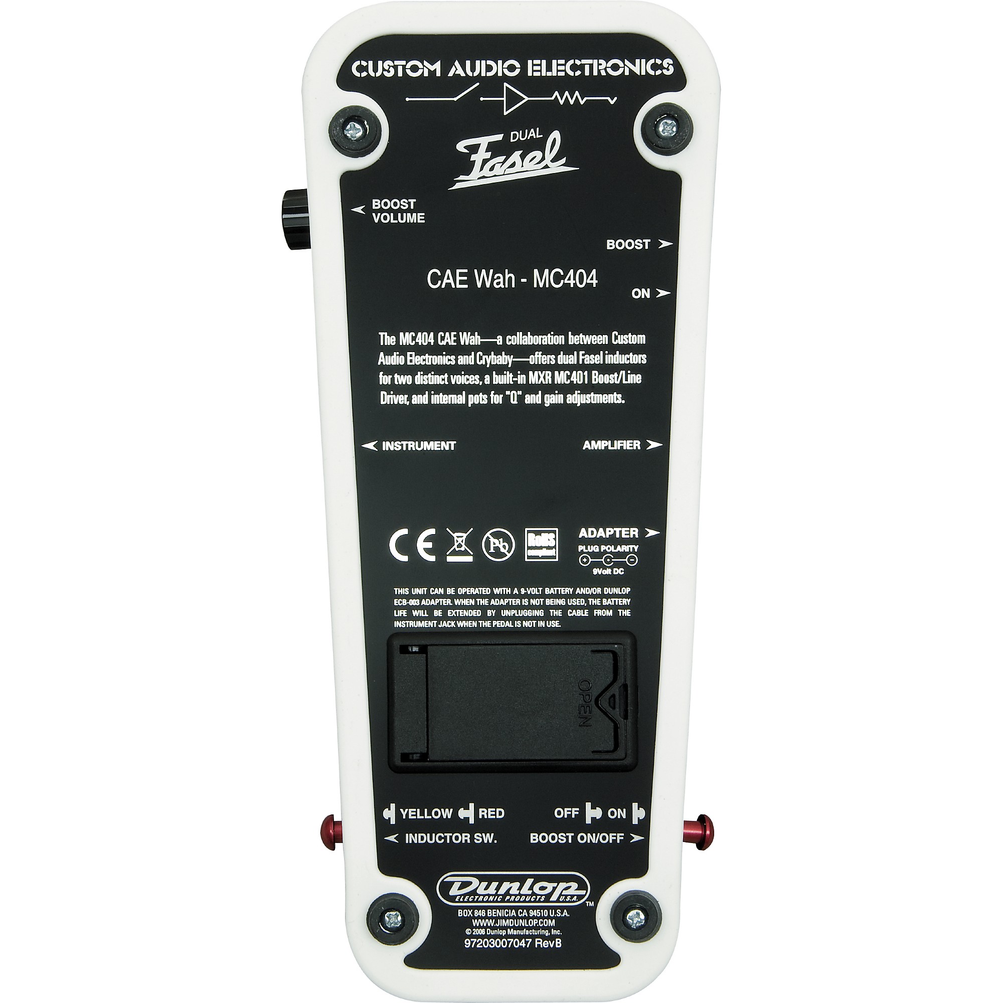 MXR MC404 CAE Dual Inductor Wah Guitar Effects Pedal | Music & Arts