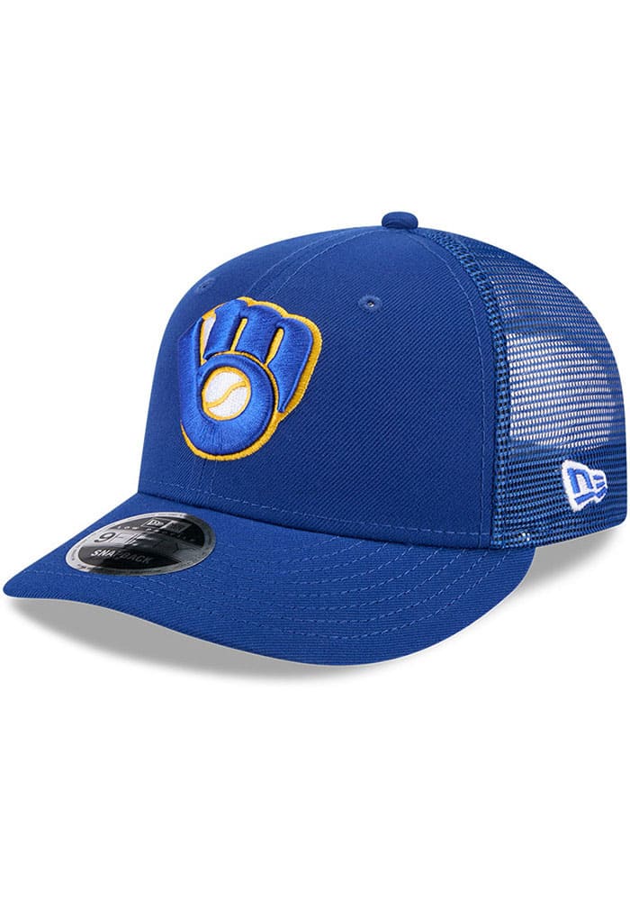 New Era Milwaukee Brewers BLUE Cooperstown Trucker LP 9FIFTY