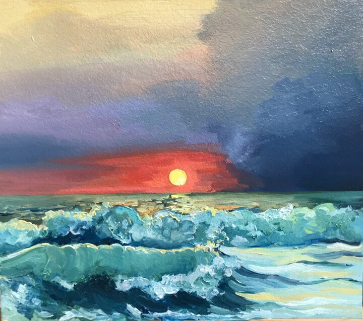 絵画 Sunset Bathtime Sunset Bathtime