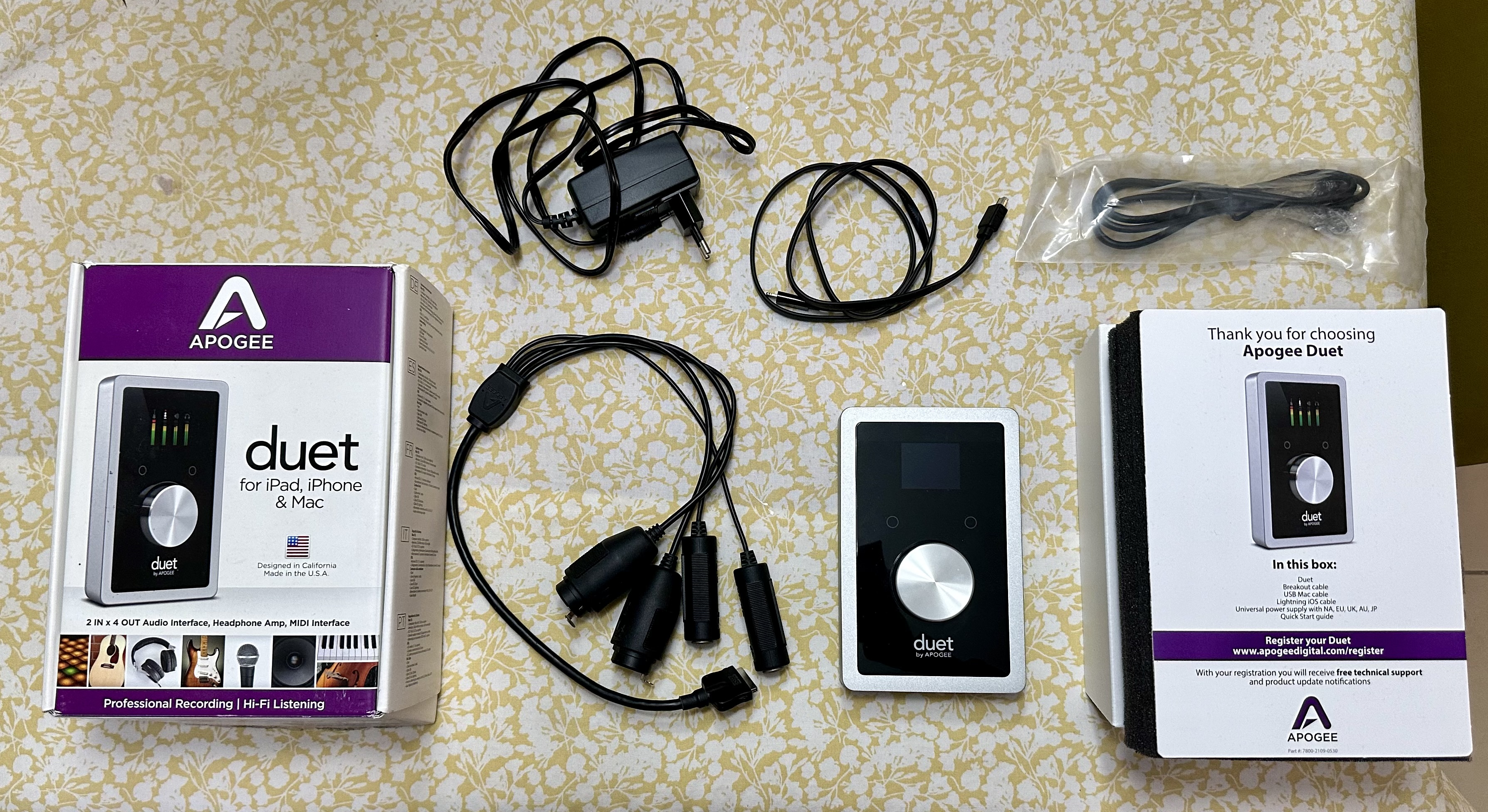 Apogee duet2 オーディオインターフェース USBケーブル付き 【公式通販】