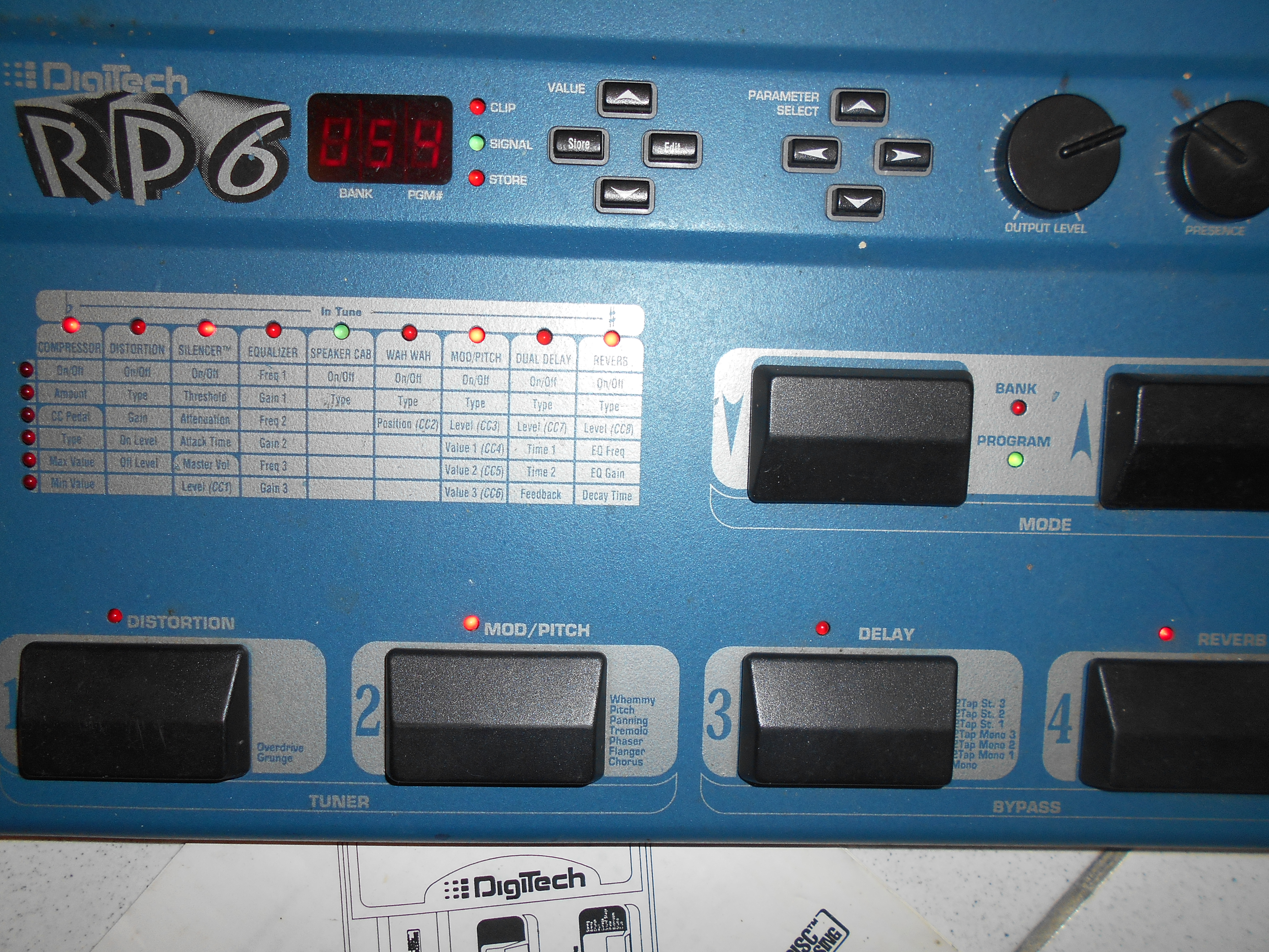 DigiTech RP6 ギターマルチ DigiTech ギターマルチエフェクターRP6