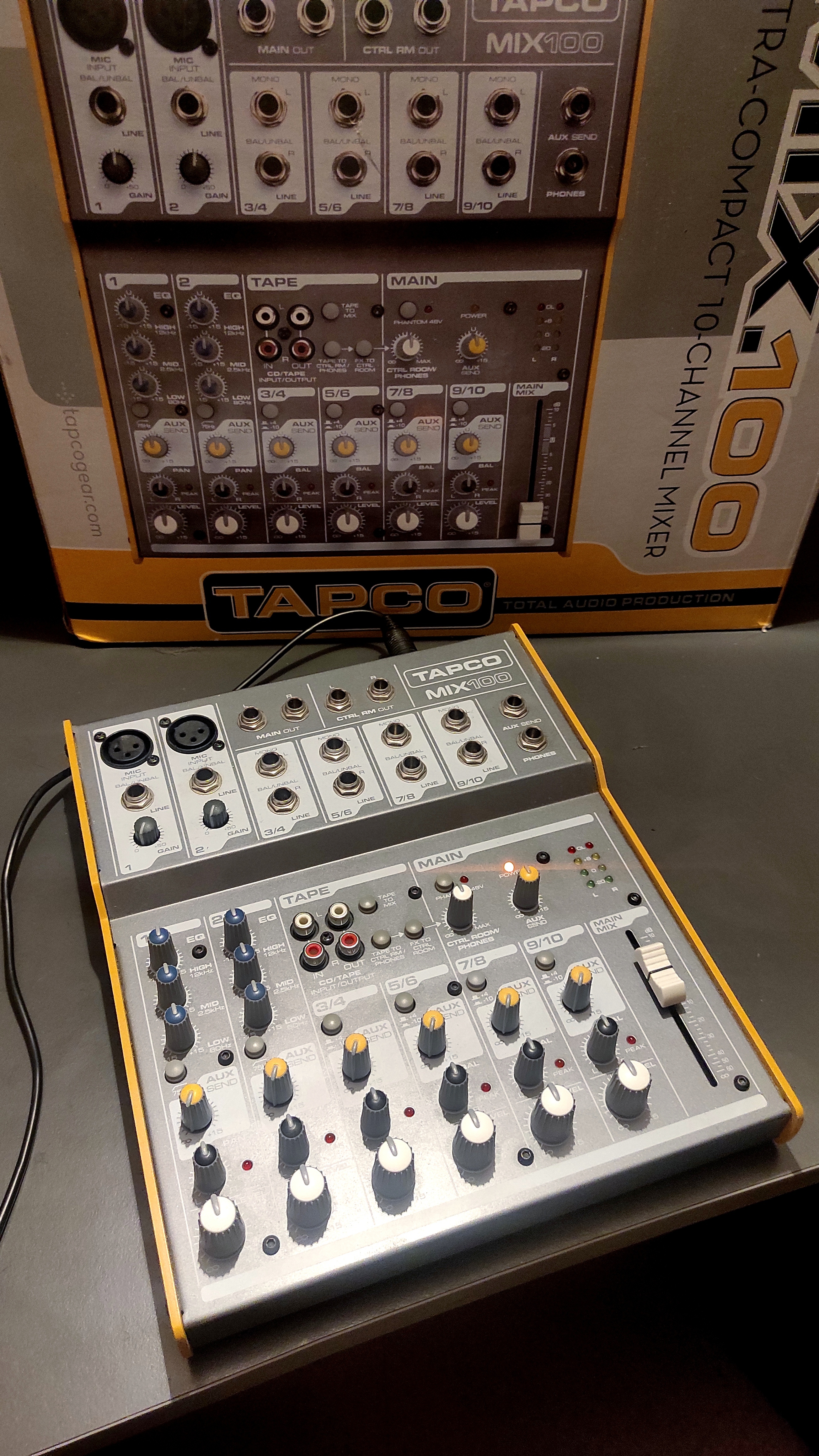 TAPCO MIX100 アナログミキサー Tapco Mix.100 Compact Mixer | Guitar